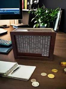 1个木制手工DIY存钱罐，益智玩具，培养储蓄意识，生日/儿童节礼物 - A款 - 查看 4