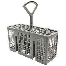 通用洗碗机餐具篮，适用于大多数品牌（例如博世），尺寸：8.66英寸 x 3.34英寸 x 4.72英寸 - 灰色 - 查看 10