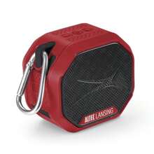 Altec Lansing HYDRATREK - Altavoz magnético Bluetooth Impermeable IP67 Altavoz portátil emparejamiento inalámbrico Verdadero Carga rápida USB-C batería de 3.7 V 400 mAh Asistente de Voz - Rojo/Negro (Crimson Red/Black) - Ver 1