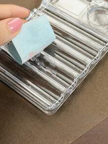 1pc Transparent Acrylic Nail Art Brush Holder Display Stand, Painting Brush Rack, Nail Brush Holder, Nail Polish Palette Rack, Nail Art Tool Storage Rack - Multicolor - View 4