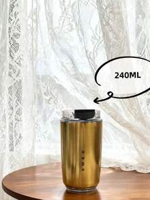 420ml High-Quality Vacuum Insulated Water Bottle, Large Capacity Office Tumbler, Portable Car Cup, Reusable Hot/Cold Drink , Leak-Proof Stainless Steel Mug, Stylish Thermal Cup For Students & Adults, Suitable For Home, School, Office, Party, Camping, Picnic, Great Gift For Friends, Birthday, Christmas, Valentine's Day - Multicolor - View 15