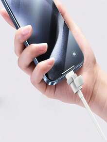 This Set Includes 2 Dust Plugs For Data Cable Interfaces, Available In Black And White Colors. These Charging Cable Interface Protectors Can Prevent Dust, Loss, And Electric Shock. Made Of Elastic Silicone, Compatible With Apple, Type-C, And Android Micro-USB Interfaces. Wear-Resistant Design, Reusable, Suitable For 99% Of Data Cable Interfaces. - Multicolor - View 5