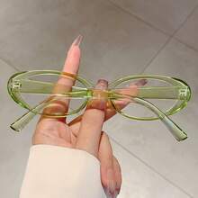 Unisex Oval Lightweight Glasses - Minimalist Frame Everyday Wear & Computer Work, Fashionable Comfort Eyewear - Flower Frame - View 9