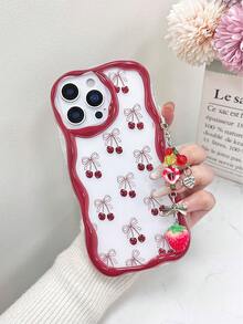 Cream Texture Painted Anti-Drop Phone Case With Chain, Compatible With IPhone 14, 14 Pro, 14 Pro Max, 13, 13 Pro, 13 Pro Max, 11, 11 Pro Max, 12, 12 Pro, 12 Pro Max, XR, XS, 15, 15 Pro, 15 Pro Max, 16, 16 Pro, 16 Pro Max, 17, 17 Pro, 17 Air, 17 Pro Max, Premium Anti-Drop Phone Case - Multicolor - View 2