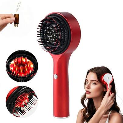 FollowBreak 1pc Scalp Massage Brush, Electric Hair And Scalp Massager With Detachable Design, Cordless Portable Head Massager, Handheld Head Massage Brush, Suitable For Men And Women, Home And Travel Use