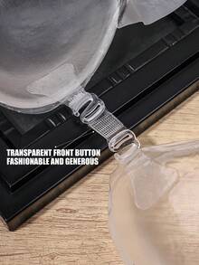 1 Cặp Áo Ngực Không Dây Vô Hình Bằng Silicone | Áo Ngực Tự Dính Không Lưng Nâng Ngực Với Ba Kẹp Mở Rộng Có Thể Điều Chỉnh, Vải Co Giãn Vừa Phải, Màu Trơn, Chi Tiết Khóa Cài - Nhiều màu - Xem 4