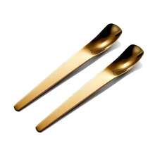 2pcs Stainless Steel Cake Spoon, Ice Cream Spoon, Square Spoon, Coffee Stirrer, Dessert Spoon, Ice Cream Scoop - Multicolor - View 8