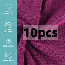 10pcs Set - Luxurious Microfiber Facial Cloths - Soft, Quick-Drying & Reusable Makeup Remover - Seamless Edge, Gentle And Effective Facial Washing Experience - Perfect Travel-Size Beauty Essentia - Multicolor - View 14