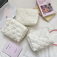 Embroidered Clutch Bag Large Capacity Cosmetic Organizer Bag Multi-Purpose Storage Pouch Soft Makeup Bag - Multicolor - View 5