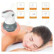 Masajeador De Celulitis Eléctrico Infrarrojo De Mano-4 En 1 - Rojo y blanco - Ver 2