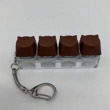 创意手指减压玩具，个性化键帽减压玩具，钥匙扣挂件，爱好，收藏，派对用品，键盘帽，键盘开关测试器，新颖解压玩具 - 彩色 - 查看 16