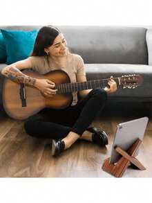 1 Pc Handmade Rustic Farmhouse Wooden Cookbook Stand Kitchen Counter Cabinet Recipe Holder Valentine's Day New Year Gift - Multicolor - View 9