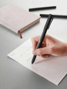 1pc Reusable Pen With Pull-Out Answer Sheet, Plastic Material, Multifunctional Writing Tool For Exams And Note-Taking, Suitable For Back To School - One Size Fits All - View 4