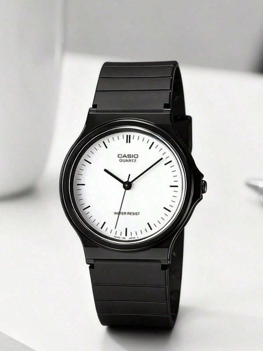 Casio 卡西欧 YOUTH 系列复古运动手表，石英机芯，树脂表带，日韩融合风格，女士手表，白色表盘 MQ-24-7E - 白色 - 查看 1