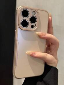 Luxury Matte Solid Color Protective Phone Case Compatible With IPhone 17 Pro Max 17 Pro 16 15 14 13 Pro Max Plus Shockproof Soft Back Cover - Champagne Gold - View 4