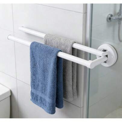 [Nu trending] Minimalistische draaibare handdoekhouder, 6x42cm ijzeren wandhanddoekrek, modern draaibaar ontwerp, roestvrije en duurzame constructie, gemakkelijk schoon te maken en te installeren, wees er snel bij!
