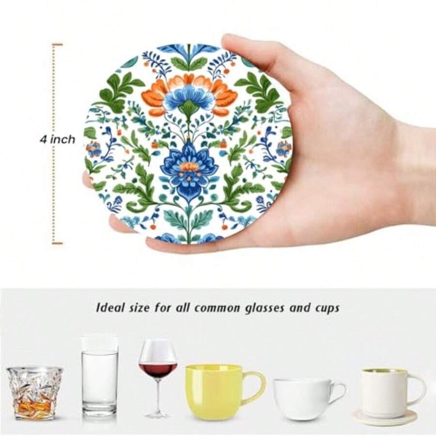 Coasters - boho çiçeği - Görünüm 1