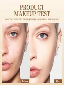 VENROCK Fundación Líquida Hidratante de Larga Duración 24HR | Radiante, Resistente al Agua, Cubriente y Control de Grasa (01# Blanco Marfil, 30ml) (02# Beige, 30ml) - Vainilla - Ver 3