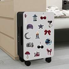 Bộ 50 miếng dán vinyl màu nước dễ thương, hình động vật và hoa, chống thấm nước, dùng cho bình nước, máy tính, laptop, điện thoại, hành lý, sổ tay, tủ lạnh, quà tặng mùa xuân Phục Sinh hình thỏ. - E - Xem 3