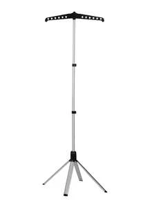 Foldable Clothes Drying Rack, Adjustable Steam Iron Stand, Handheld Garment Steamer Holder, With Rotatable Drying Rod, Made Of Aluminum Alloy, Collapsible (Available In Black, White And Gray). Suitable For Home Ironing. - A - View 14