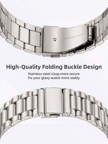 1条时尚星空不锈钢表带，适用于三星智能手表，通用20mm/22mm表带，适配Galaxy Watch 3 42mm/46mm、Galaxy Active 2 40mm/44mm、Watch GT2及其他智能手表 - 星光色 - 查看 6