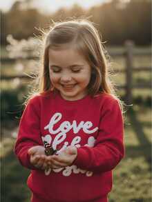 Baby Girls Sweatshirts - Red - View 1