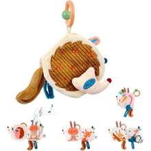 Libro de Tela para Bebes, Juguetes de Actividades Interactivas de Aprendizaje,Libro de Tacto Experiencias Impermeable Prueba LáGrima,,Lavable,40964627 - Rosa Pálido - Ver 1