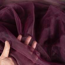 1pc Delicate Transparent Nylon Solid Color Tulle Fabric, Pre-Cut For DIY Wedding Dress, Gown - A - View 112