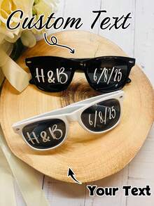 Personalized Glasses, Wedding/Heart-Shaped Glasses, Wedding Glasses, Bridesmaid Gifts, Bachelorette Party, Wedding Party, New Fixed Single-Piece Glasses, Bridesmaid Supplies, Bride Gift Items - Multicolor - View 6