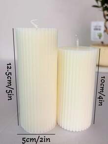 3pcs Soy Wax Gear Cylinder Aromatherapy Candle Set, Made Of Various Shapes Of Soy Wax And Beeswax, Including Aromatherapy Candles. Home Atmosphere Decoration Candle Center, A Must-Have For Home Decoration Candles On Valentine's Day And Ramadan, - Beige - View 16