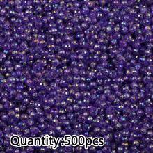 500颗彩色AB镀层扁平圆形亚克力珠，DIY首饰制作，工艺品材料，友谊礼物，家居装饰，小饰品 - diy - 查看 14