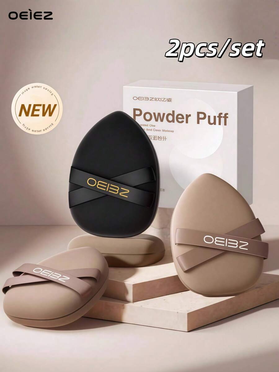 OEIEZ 2pcs Makeup Sponge Puff, Double-Sided, Large Size Makeup Sponge Suitable For Liquid And Cream Foundation, Perfect For Flawless Makeup For Women And Girls,Giveaways,Travel,Cheap Stuff,Travel Essential