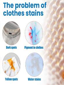 jakehoe Clothing Cleaner - Effectively Removes Stubborn Sweat Stains, Oil Stains On Cuffs And Collars, And Other Protein-Based Stains. Brightens And Cleans Without Damaging Fabrics. Simple And Convenient, Also Suitable As A Gift For Friends And Family. Assorted Styles Will Be Randomly Sent. - Liquid - View 5