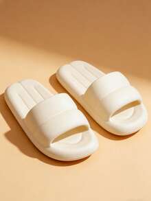 2026新款厚底家居拖鞋，防滑美观ins情侣拖鞋，夏季时尚EVA拖鞋 - 淺杏色 - 查看 3