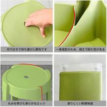 スタッキングチェア スツール 食卓椅子 通気性抜群 水切り穴 - A - チェックする 5