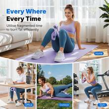 MERACH Thigh Trainer, Pelvic Floor Muscle Trainer, Inner Thigh Exercise Workout Equipment For Home, Pelvic Floor Strengthening Device - Purple - View 5