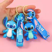 迪士尼史迪奇钥匙扣，适合作为返校季礼物送给朋友，派对礼物，可爱钥匙扣，趣味设计 - 彩色 - 查看 2