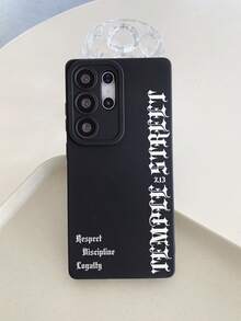 新款卡通哑光质感手机壳，防摔防刮防指纹黑色TPU软壳，摄像头镜头保护，兼容三星，国际版，非国内版 - 彩色 - 查看 5