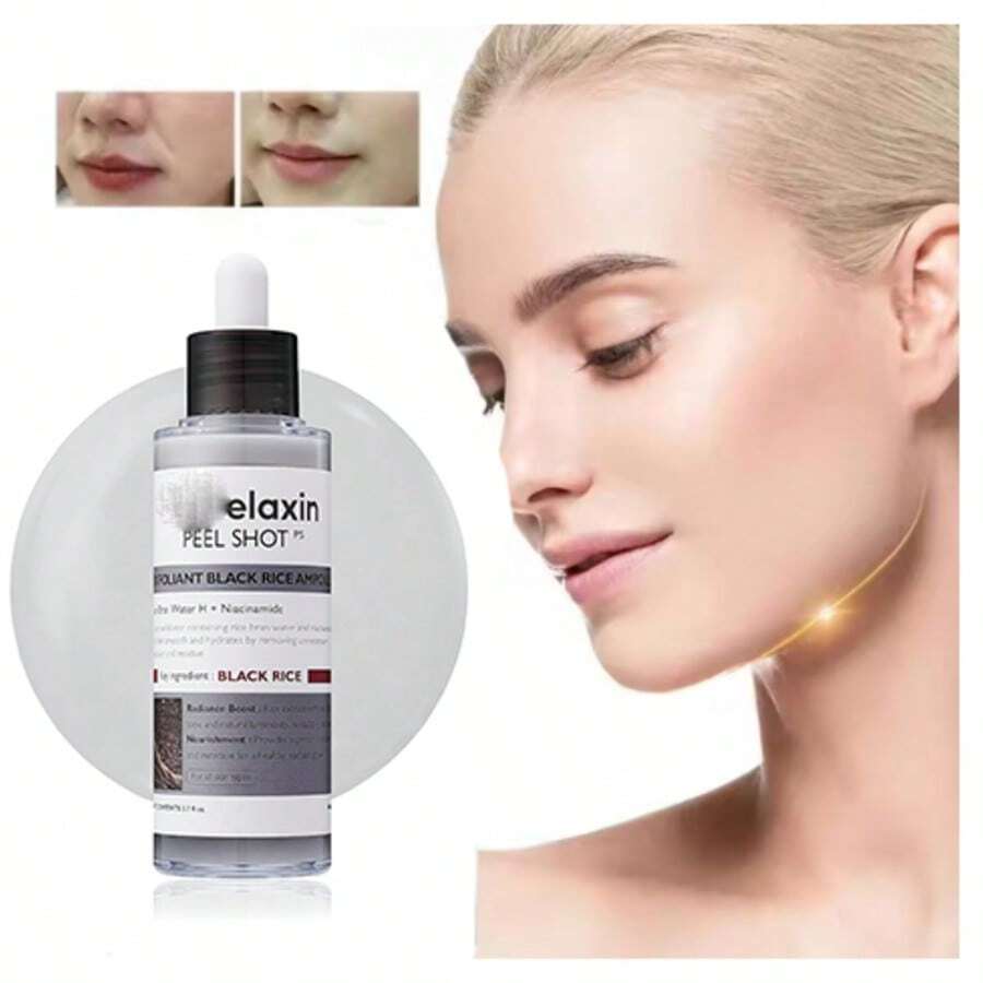 Peel Shot Glow Black Rice Exfoliating Essence & Niacinamide Exfoliating Ampoule | Gentle Exfoliation For Face And Body, Refine Pores, Brighten Complexion, Deep Cleanse Pores, Suitable For All Skin Types - Multicolor - View 1