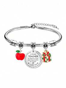 Elegant Teacher's Day Bracelet - Suitable For Both Men And Women, A Great Way To Express Gratitude To Education Workers, As A Christmas Gift, Or To Give To Student Guardians. - Multicolor - View 5