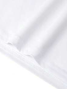 Camiseta de manga corta estampada para niños - suave, transpirable, camiseta de manga corta con cuello redondo, diseño de lata de soda vibrante, lavable a máquina, niños y niñas verano casual tops, tallas 110-150, camiseta de estampado de letras, moda divertida para niños, ropa cómoda para niños, camiseta de manga media para adolescentes - Blanco - Ver 5