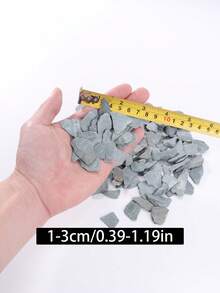 1-15cm Random Shaped Rock Slices, Micro Landscape Step Decoration Small Stone Pieces, Aquarium Fish Tank Landscaping Stones, Suitable For Fish Tank, Turtle Tank, Miniature Landscape, Fairy Garden Decoration Materials - Multicolor - View 4