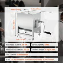 Kitchen Meat Grinders - 30 L(maximum Size 27,2 Kg) - View 7