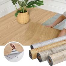 1pc Self-Adhesive Wood Grain Floor Sticker Thickened Wall Sticker ForLiving Room Bathroom Kitchen Metope Home Decor Floor Sticker - 001 - View 4