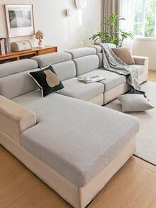 1 tấm bọc ghế sofa nhung mềm mại, co giãn, chất liệu chống thấm nước, thân thiện với thú cưng, chống trượt, chống bẩn, có thể giặt máy, không biến dạng, phù hợp cho mọi mùa, bảo vệ ghế sofa trang trí ngày lễ, phù hợp với tựa lưng ghế sofa hình chữ L 1/2/3/4 chỗ ngồi. - Màu Xám nhạt - Xem 6
