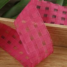 Chiffon Plaid Ribbon, DIY Handmade Bow Hair Accessories, Shoe Flower Craft Supplies, Gift Box Flower Packaging Ribbon - Multicolor - View 15