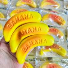 香蕉慢回弹挤压玩具，缓解压力，舒缓情绪，礼物，节日礼物，生日礼物，完美礼物 - 彩色 - 查看 3