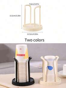 1pc Simple Circular Disposable Cup Holder,Suitable For Christmas, Halloween And Party Activities . - Multicolor - View 5