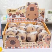 Cute Capybara Squishy Anti-Stress Toy - Soft And Stretchy, With Fun Stress Relief - 棕色 - 查看 2