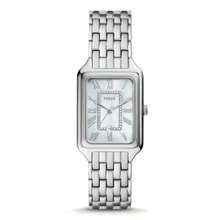 Fossil 1件装女士石英表，方形表盘，不锈钢/双色表带，罗马数字时标，女士礼物，ES5221/ES5222/ES5306 - 銀色+銀色 - 查看 1